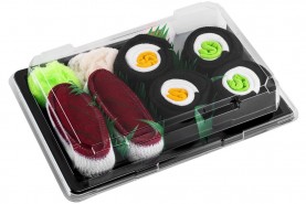 Skarpetki dziecięce sushi, 3 pary, kolorowe bawełniane skarpetki, prezent dla Twojego dziecka