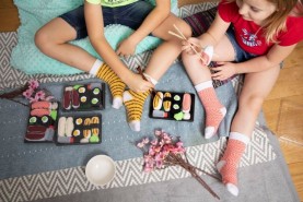 Children’s Sushi Gift Socks, socks for kids, sushi socks, colourful cotton socks, 3 pairs
