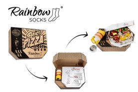 Pizza & Beer Socks Box 5 Pairs. colourful cotton socks, product unisex