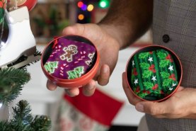 2 Paar bunte Baumwollsocken, Weihnachtskugel, beste Weihnachtsgeschenkidee für Jungen und Mädchen