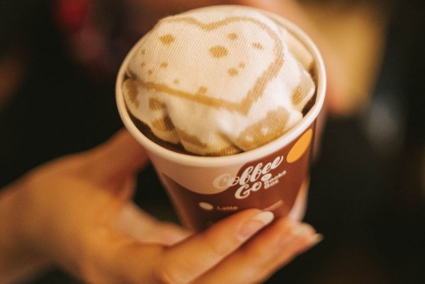 skarpetki kawowe cappuccino, beżowe bawełniane skarpety najwyższej jakości, 1 para