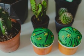 Skarpetki kaktus w doniczce 1 para, kolorowe skarpetki wyglądające jak kaktus, prezent dla miłośnika Meksyku