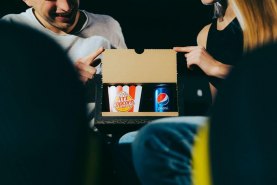 Movie Socks Box Popcorn and Pepsi, 3 Paar bunte Baumwollsocken, Filmbox, um die besten Filme aller Zeiten zu Hause anzusehen