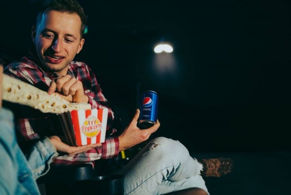 Skarpetkowy Zestaw Filmowy Pepsi, najlepsze pomysły na prezent dla chłopaka, popcorn time