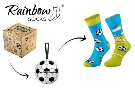 Football Socks Ball, 2 pairs of cotton socks, socks for the soccer manager