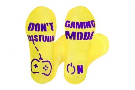 Cotton game abs socks,yellow socks, socks for gamer, Rainbow Socks