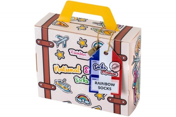 National Socks Box, 2 pary kolorowych bawełnianych skarpet, Rainbow Socks