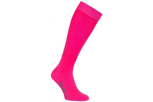 Bright Pink Sock Women's Crew Socks BFF Gift Idea Cotton Socks Fun