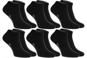 Cotton Ankle Socks, Rainbow Socks, 6 pairs of black socks