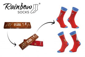 DIY Socks Box, Baumwollsocken für Männer, Geschenk für Heimwerker