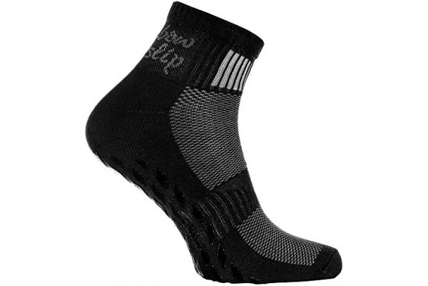 Sportliche Anti-Rutsch-Socken von Rainbow Socks, 1 Paar schwarze Socken
