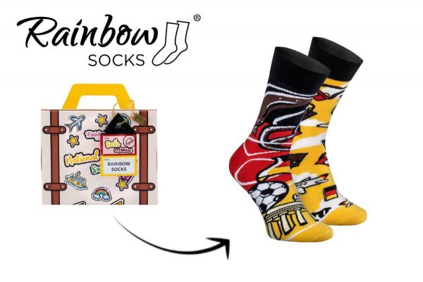 Rainbow Socks, skarpetki narodowościowe, Niemcy, kolorowe bawełniane skarpetki