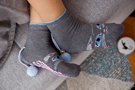 cat socks gift box
