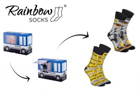 funny gift idea for police officer, 2 pairs of colourful cotton socks