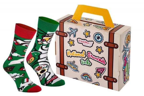 National Socks Box 1 Paar Mexiko, Rainbow Socken