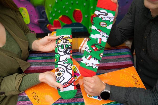 Mexico patterned socks, funny socks, socks for men and women, 1 pair