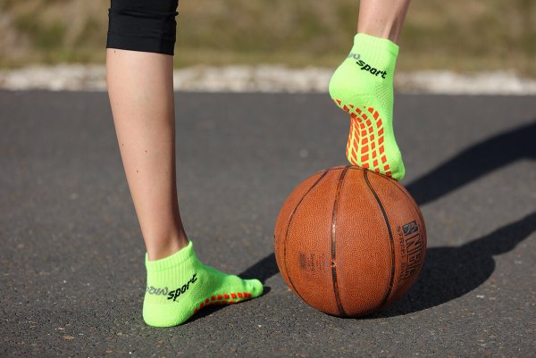 Non Slip Sport Socks with ABS Grips - Rainbow Socks shop