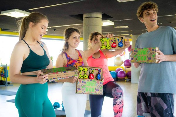 Gymnastiksocken-Box, originelle Geschenkidee für Fans des Trainings im Fitnessstudio, Rainbow Socken