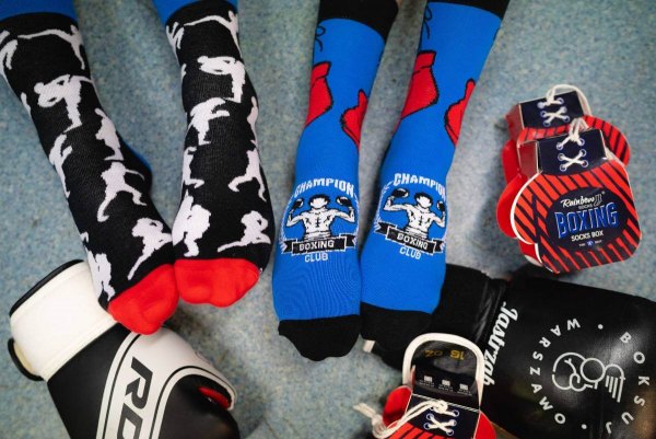 Socks for a big fan of boxing, colourful cotton socks, socks for him and for her