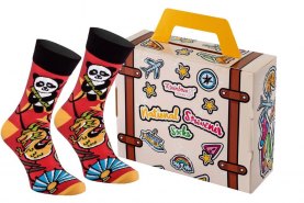 Skarpetki w walizce Azja 1 para, Rainbow Socks