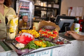 skarpetki wyglądające jak wegański burger, bezkaloryczne jedzenie, śmieszny prezent, skarpetki unisex