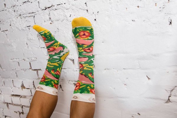 Italian Pizza Socks Women and Men, cotton socks by Rainbow Socks, perfect happy birthday gift  idea