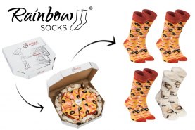 Seafood Socks Box, perfect gift for everyone, colourful cotton socks, gift for pizza lover