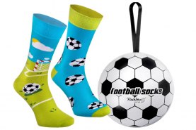 Football Socks Ball 2 Pairs, colourful cotton socks by Rainbow Socks, socks for football amateur