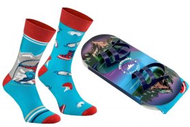 Snowboard Socks Box, 1 pair, colourful cotton socks, Rainbow Socks