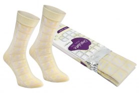 White Chocolate Socks, 1 pair of gift socks for a fan of sweets