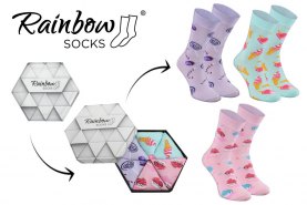 Sweet Socks Box, Sweet socks, cotton socks in pastel colours, high qualiity combed cotton socks, 3 pairs