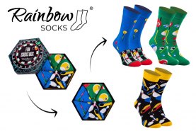 Fun Socks Box by Rainbow Socks, 3 pairs, cotton socks, unisex gift idea, socks for men, socks for women