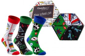 School Socks, school socks box, socks in a box, 3 pairs of cotton socks