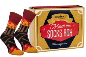 Match the socks box 1 pair, Rainbow Socks