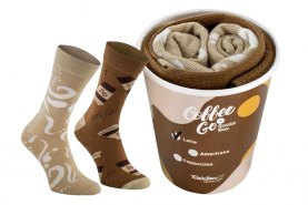 Caffe Latte socks 1 pair, colourful cotton socks by Rainbow Socks