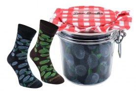 Black Olives Socks, socks in a jar, funny gift idea for men and women, Rainbow Socks
