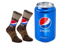 Pepsi Socks, pepsi socks in a can, original gift for pepsi lovers, 1 pair