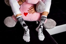 Schwarze und weiße Orca-Socken, schwarze und weiße Baumwollsocken, OEKO-TEX-Zertifikat, Socken für Tierliebhaber