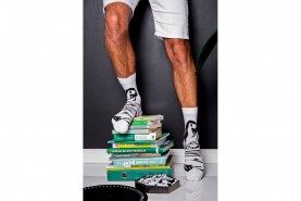Black and White Penguin Socks, socks for men, gift idea for birthday present, funny socks