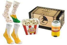 Movie Set Socks Box 3 Pairs, Rainbow Socks, movie box, socks gift