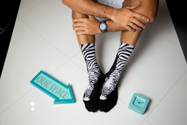 Black and White Socks with Zebra, socks for animals fan, gift for vet, present for zoologist