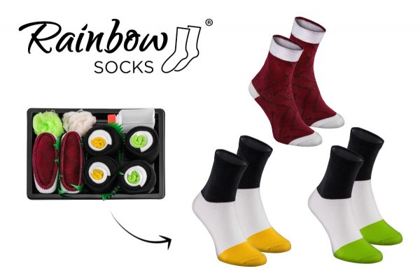 Sushi Children’s Socks, socks for children, colourful cotton socks, maki sushi socks