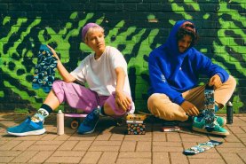 Geschenkidee für Hip-Hop-Liebhaber, bunte Baumwollsocken, Rainbow Socks