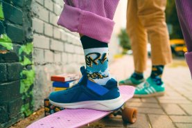 Hip Hop Socken, Socken mit bunten Mustern, Rainbow Socks