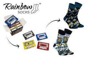 Musiksockenbox, Hip-Hop-Baumwollsocken, Socken für Tänzer
