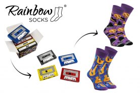 Jazz socks box, 2 pairs, socks for music fan