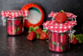 Strawberries Blueberries Socks, jar socks by rainbow socks, 2 pairs of socks, unisex gift idea