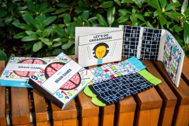 brain games socks in a box, 2 pairs of socks, funny and original gift idea, Rainbow Socks