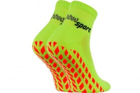 Sport Anti-Rutsch-Socken von Rainbow Socks, 1 Paar grüne Socken