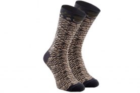 Schlangen-Baumwollsocken, 1 Paar, braun gemusterte Socken, Socken mit Reptilien, Rainbow Socken